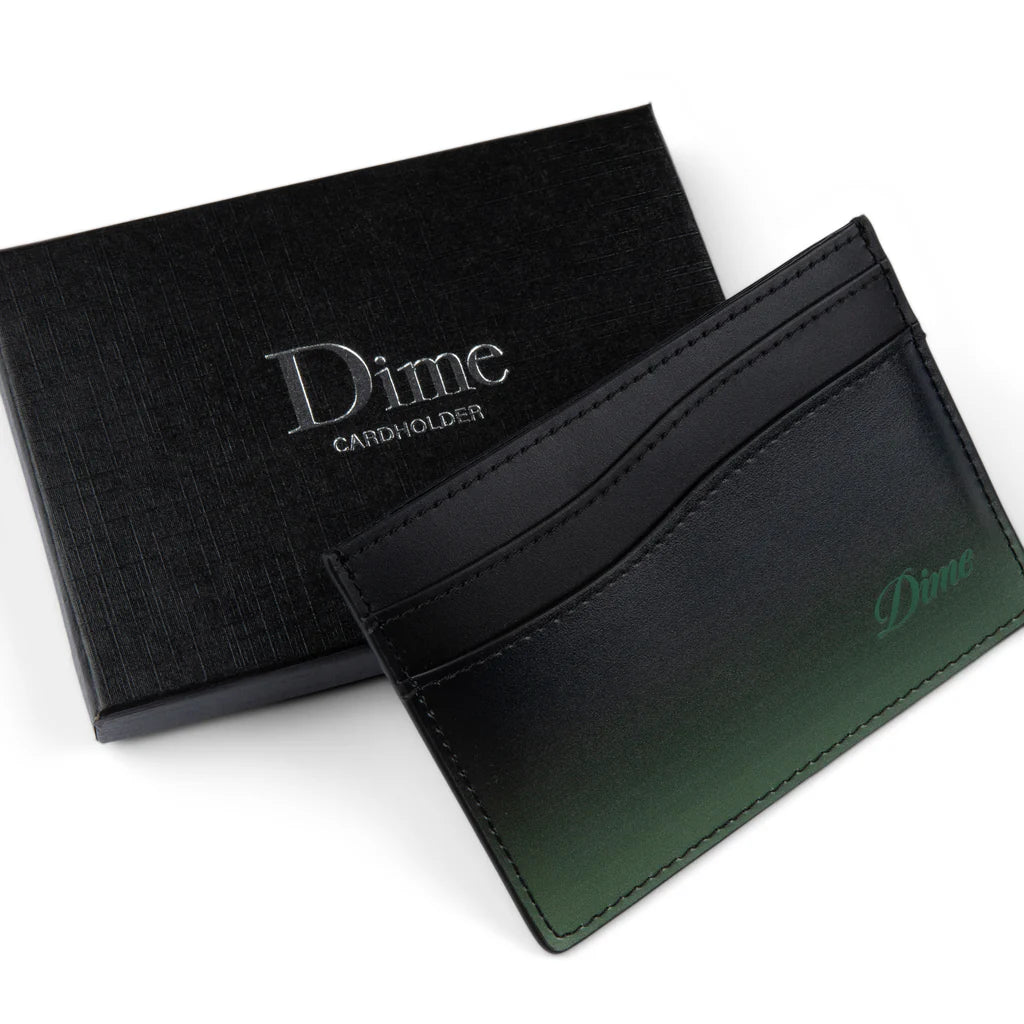 Cursive Gradient Cardholder Green
