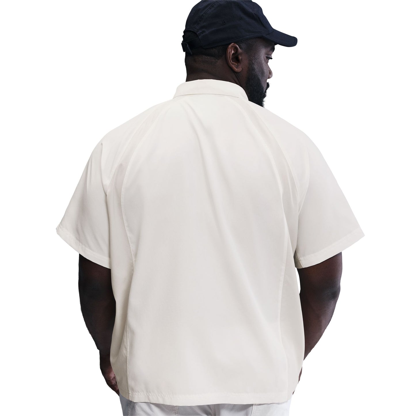 Nike SB Dri-FIT Woven Short-Sleeve Bowler Shirt SAIL LIGHT BONE BLACK