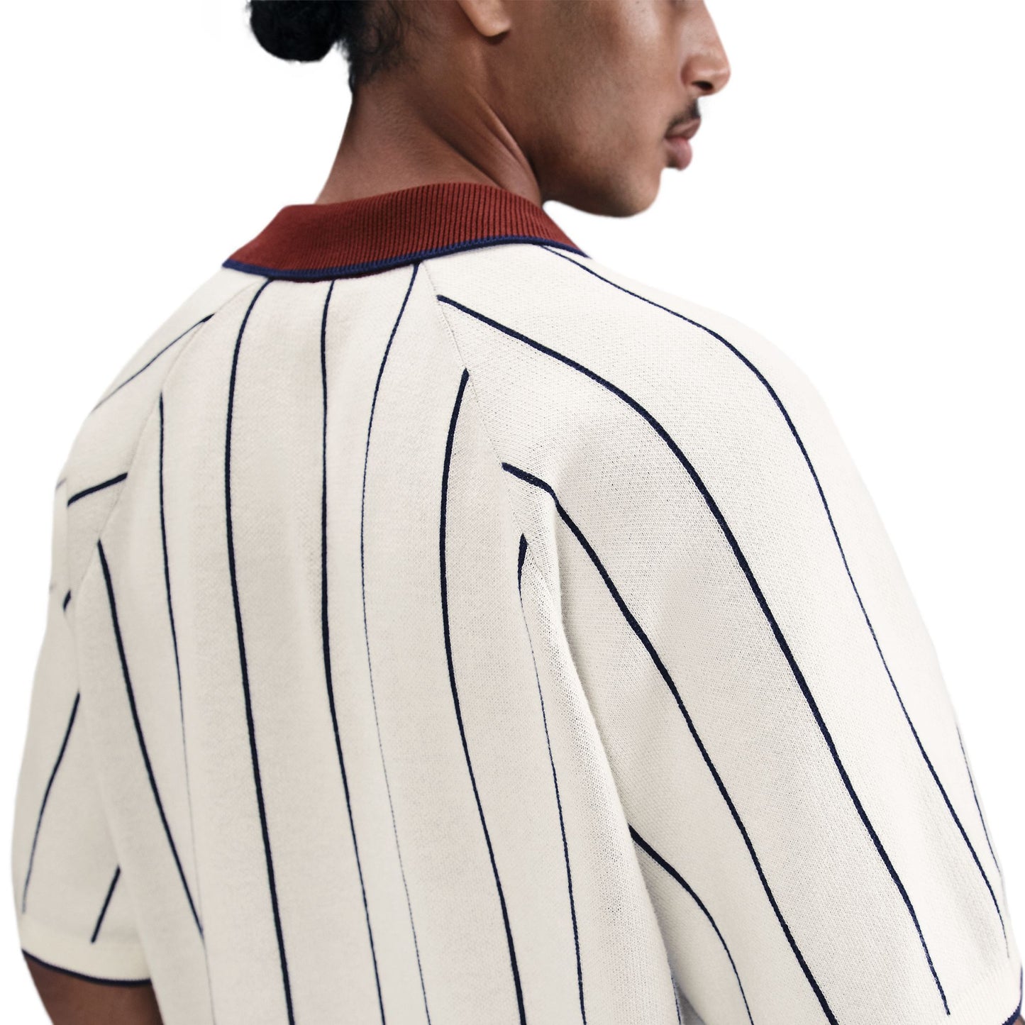 Nike SB Short-Sleeved Polo Skate Sweater SAIL MIDNIGHT NAVY DARK TEAM RED