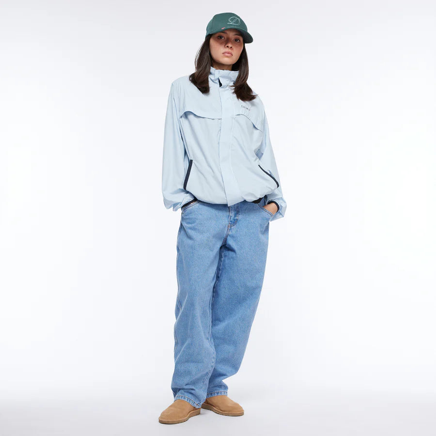 Classic Baggy Denim Pants Blue Washed