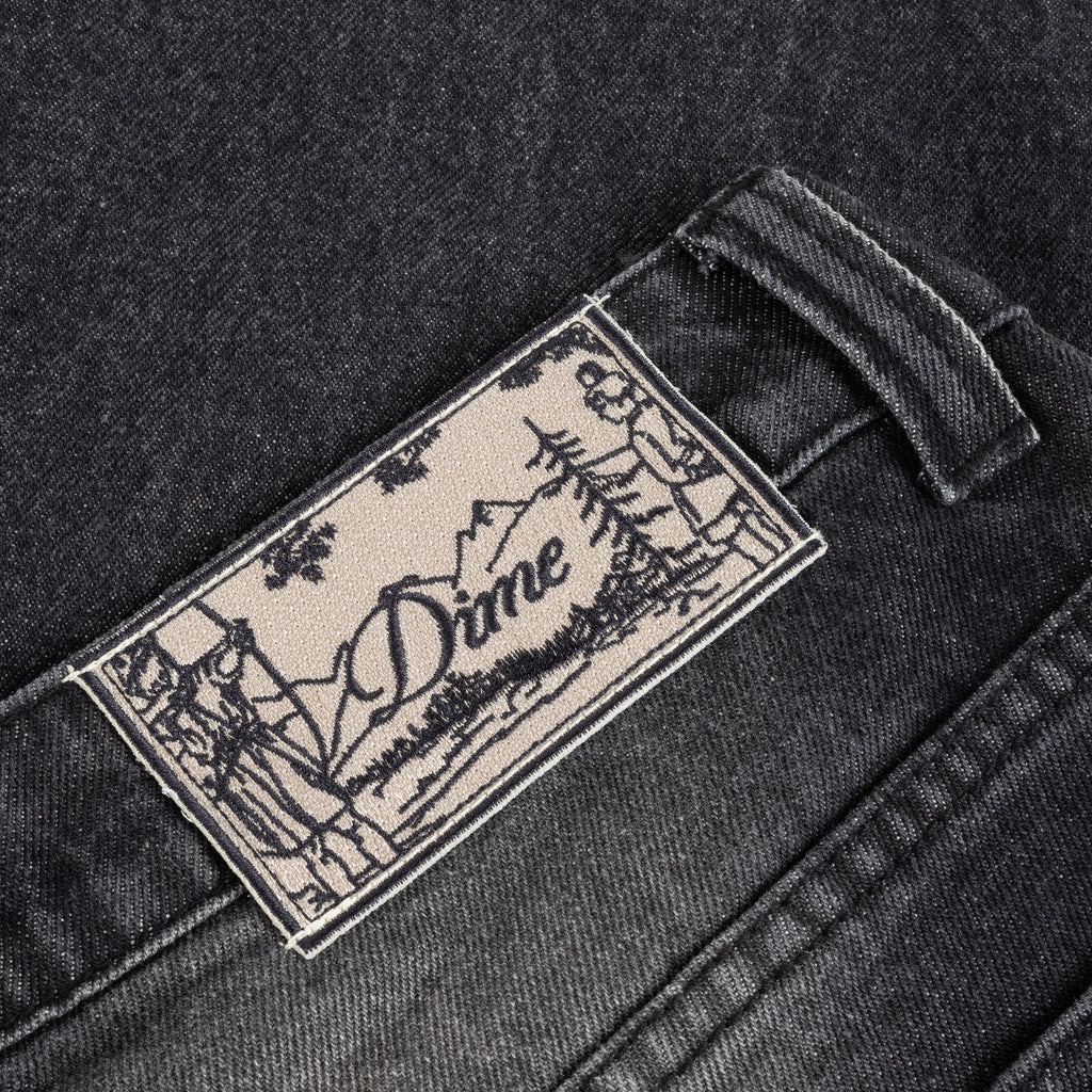 Relaxed Denim Pants Sandblasted black