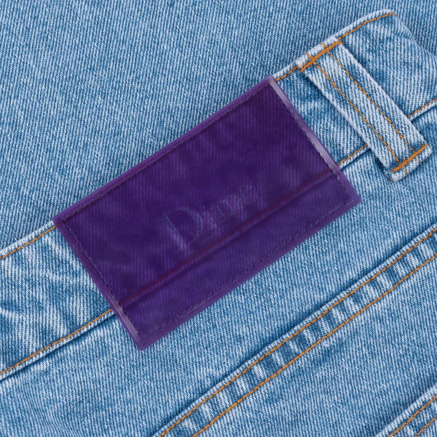 Classic Baggy Denim Pants Blue Washed