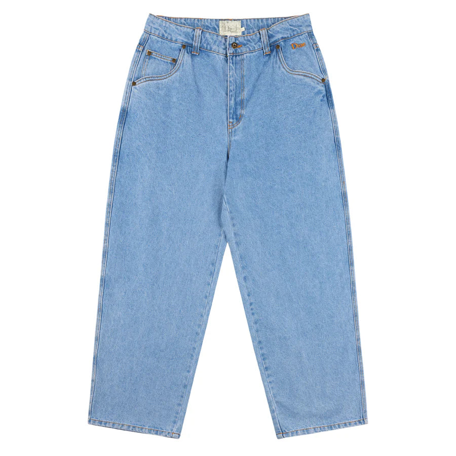 Classic Baggy Denim Pants Blue Washed