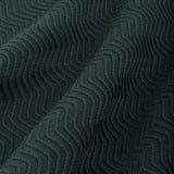 Wave Cable Knit Polo Forest