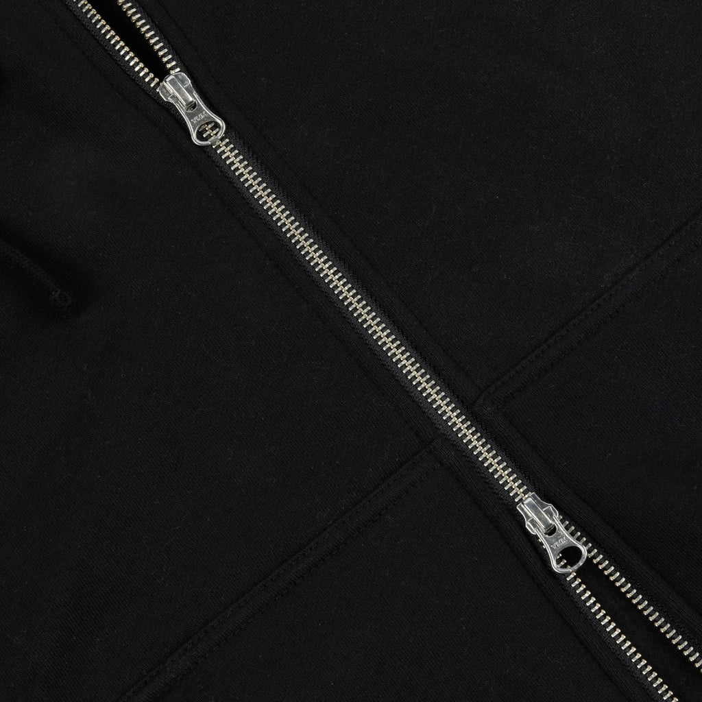 CURSIVE ZIP-HOODIE Black