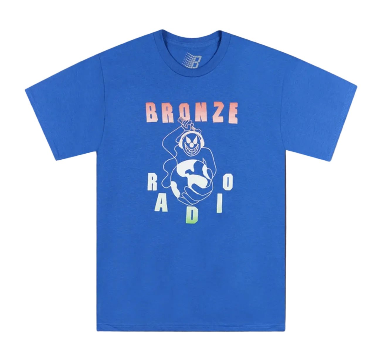 Bronze Radio Tee Blue