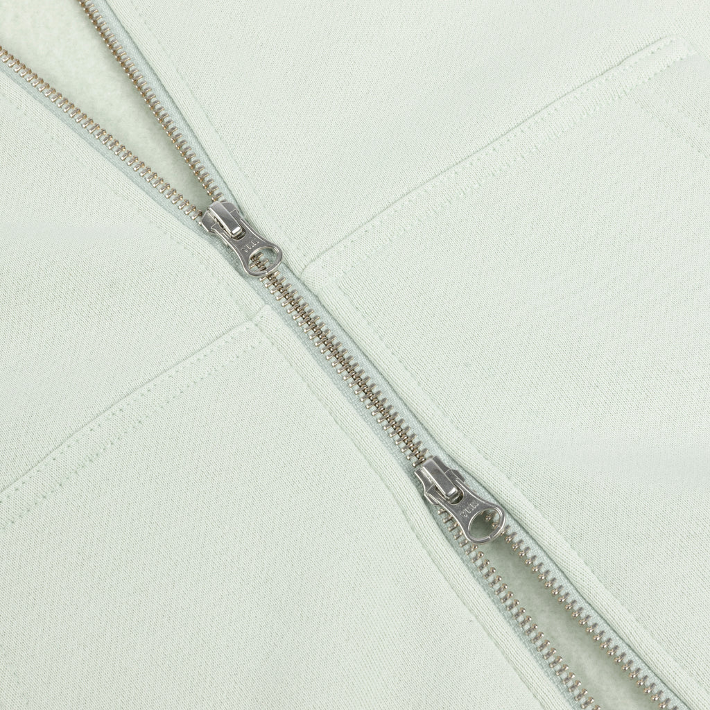 CURSIVE SMALL LOGO ZIP HOODIE MINT