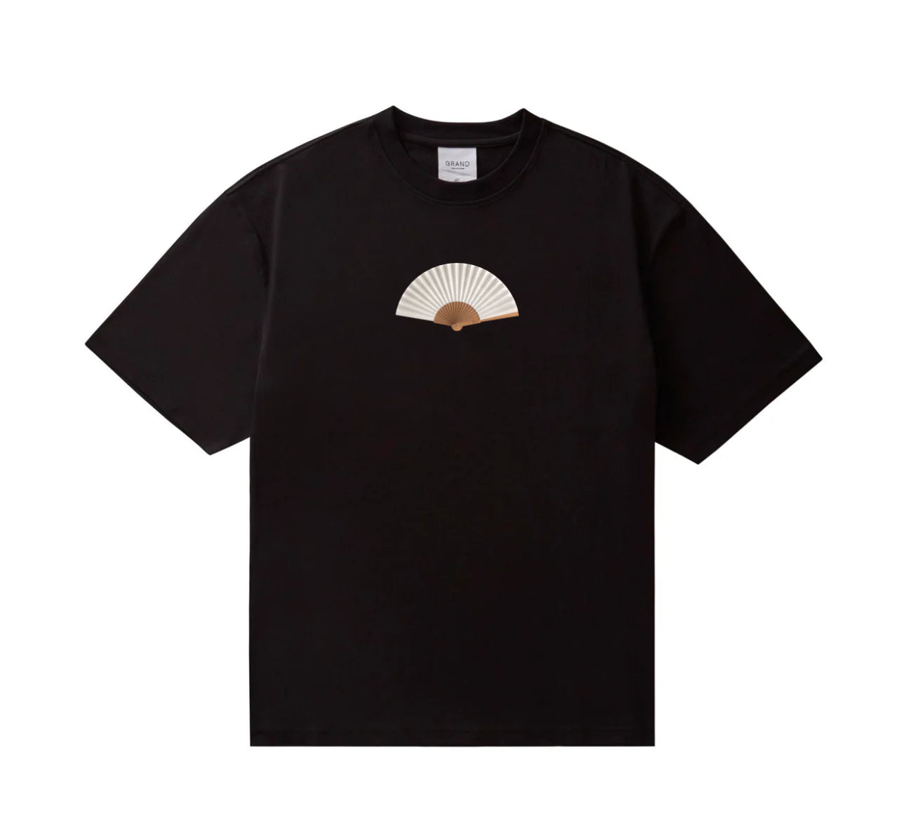 HAND FAN TEE BLACK