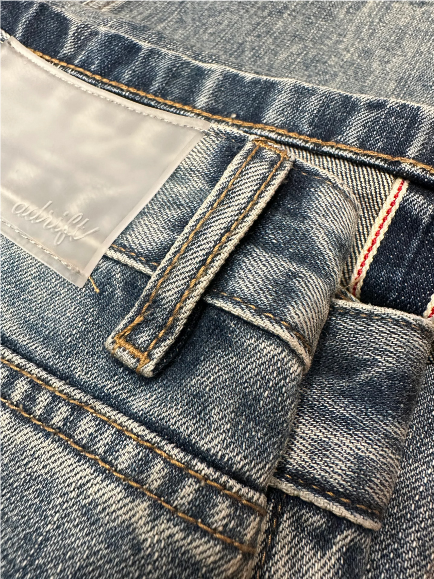 Adrift Denim Sun Dried Stonewash Selvedge