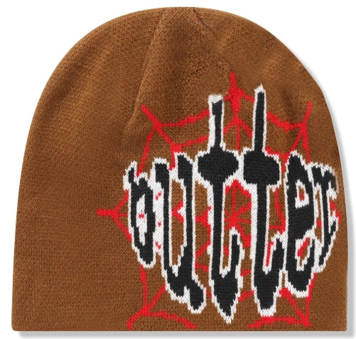 Frenzy Skully Beanie, Brown