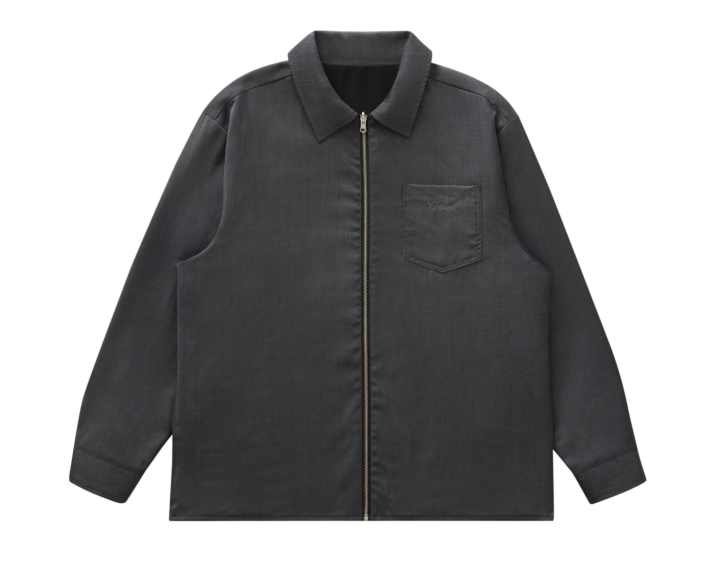 REVERSIBLE WOOL OVERSHIRT