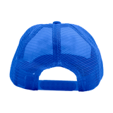 NY Palm Logo Trucker Hat Blue