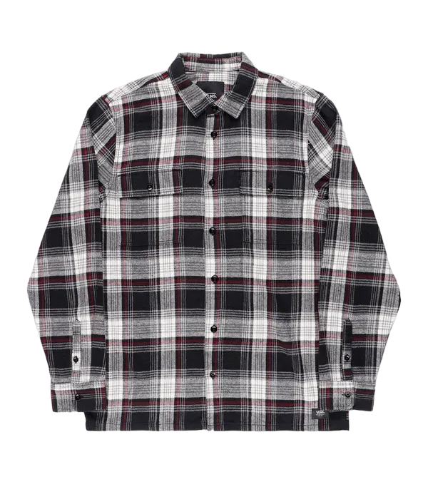 Helleson LS Shirt Black Antique White