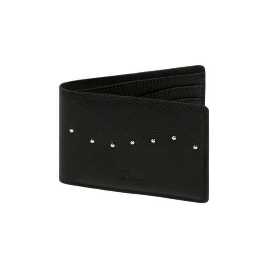 STUDDED BIFOLD WALLET Black