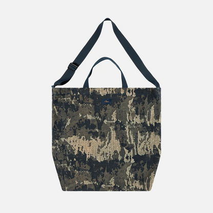 Distressed Messenger Bag  Military Camo