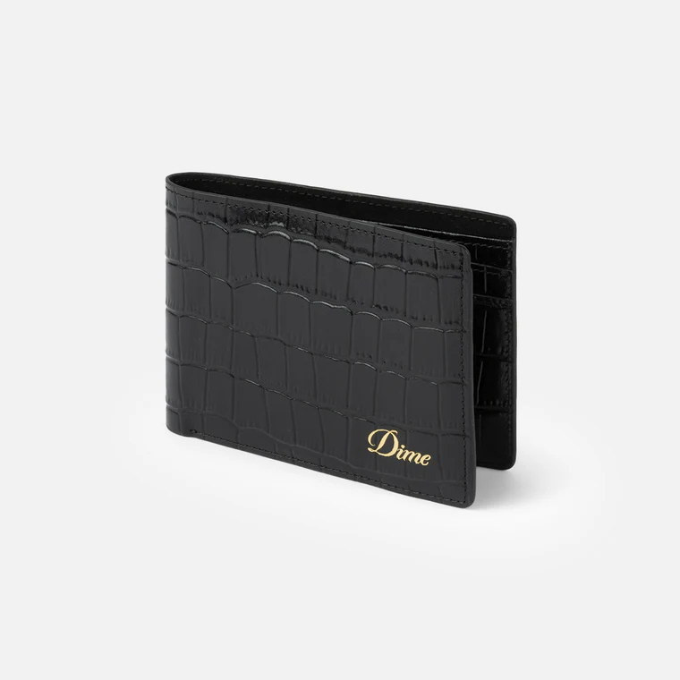 Croc Bifold Wallet  Black