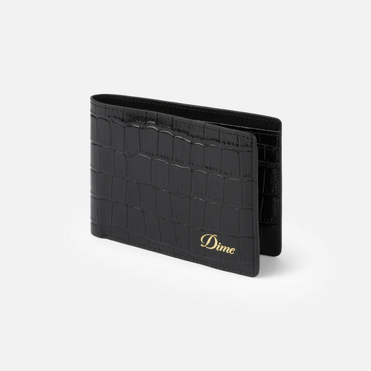 Croc Bifold Wallet  Black