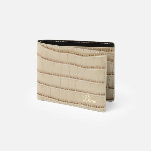 Croc Bifold Wallet  Tan