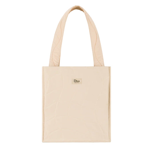 Quilted Tote Bag Tan