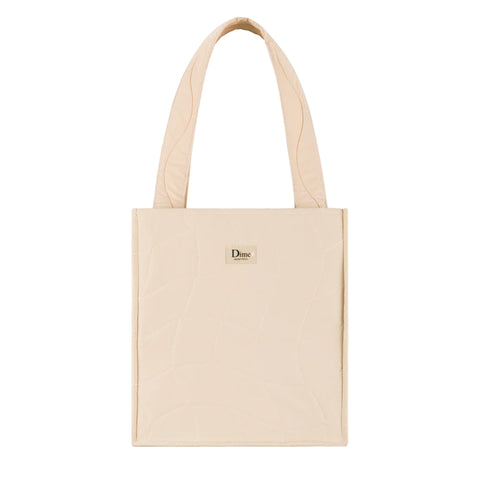 Quilted Tote Bag Tan