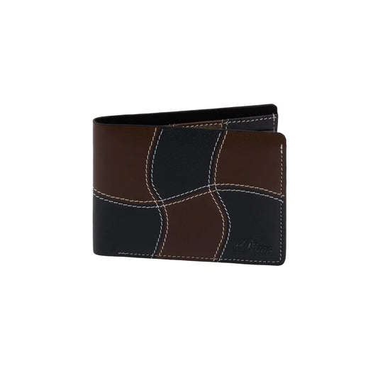 Wave Leather Wallet Black