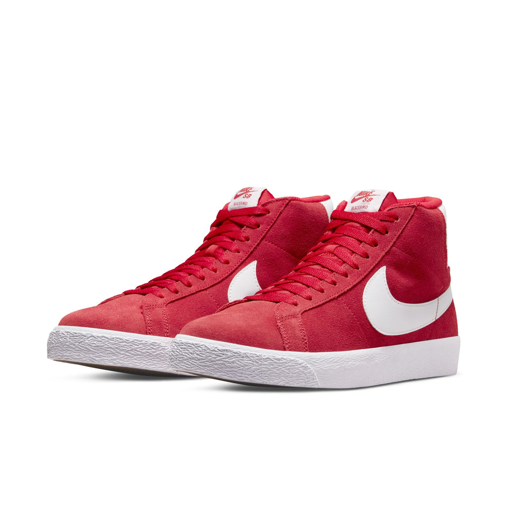 Nike blazer red suede discount