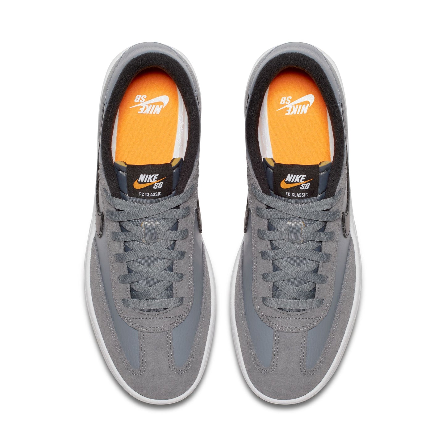 NIKE SB FC CLASSIC COOL GREY BLACK-WHITE-VIVID ORANG