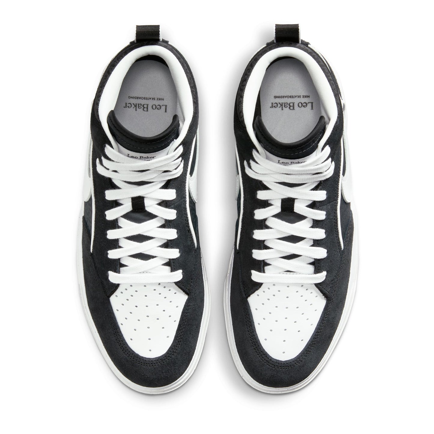 Nike SB React Leo Black White Black Gum Light Brown