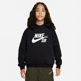 Nike SB Icon Fleece EasyOn Black White (YOUTH)
