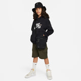 Nike SB Icon Fleece EasyOn Black White (YOUTH)