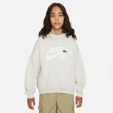Nike SB Icon Fleece EasyOn Light Bone White (YOUTH)