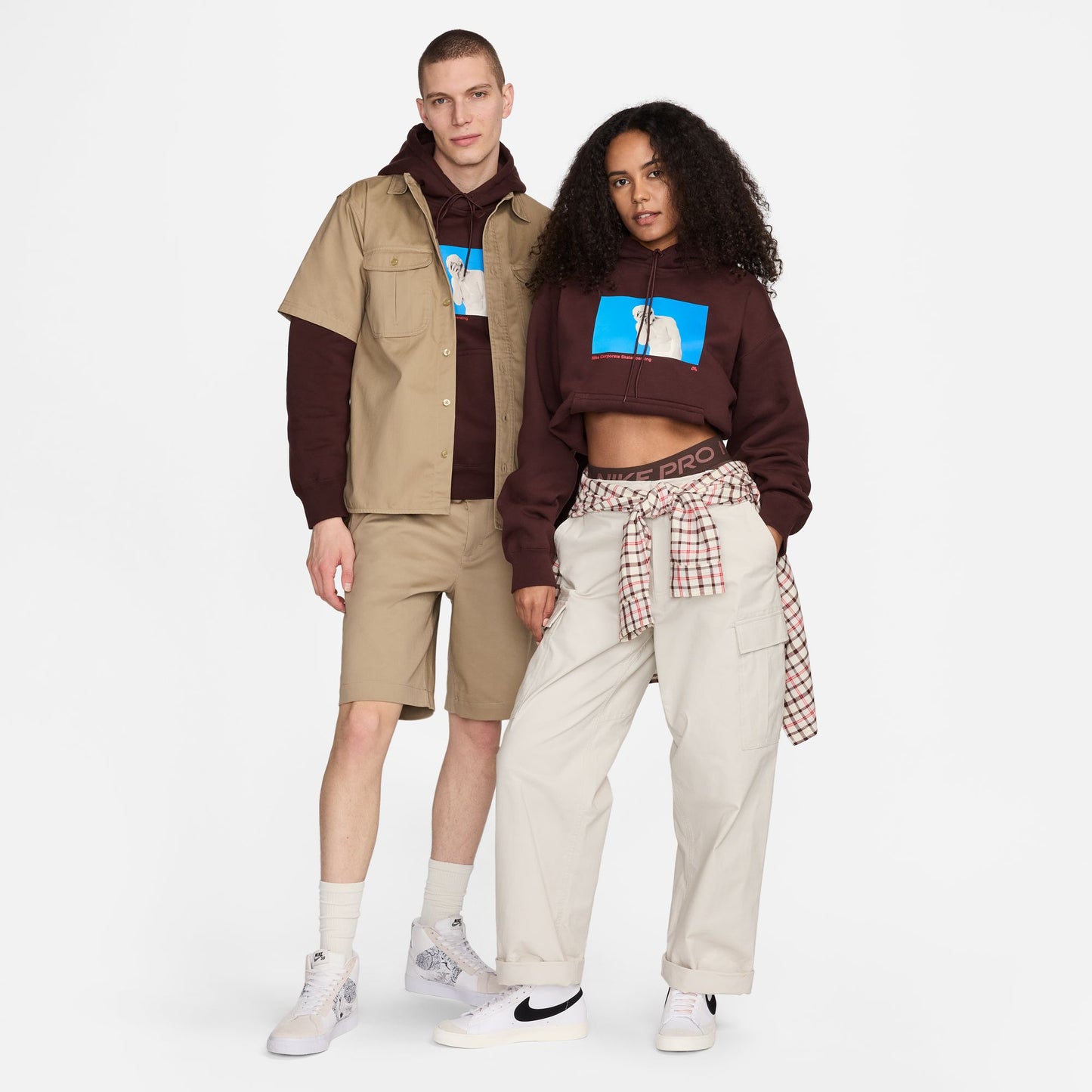Nike SB Fleece Pullover Skate Hoodie Earth