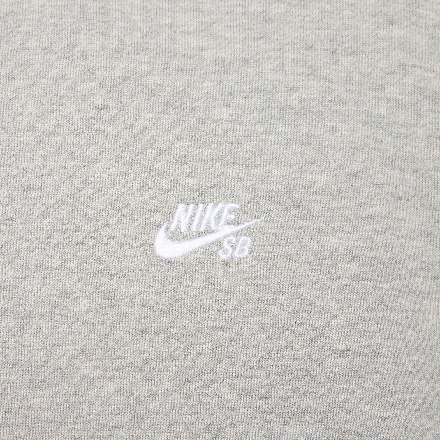 Nike SB Fleece Pullover Skate Hoodie DK GREY HEATHER WHITE
