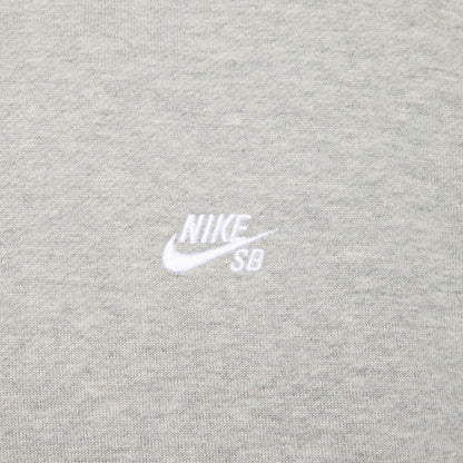 Nike SB Fleece Pullover Skate Hoodie DK GREY HEATHER WHITE