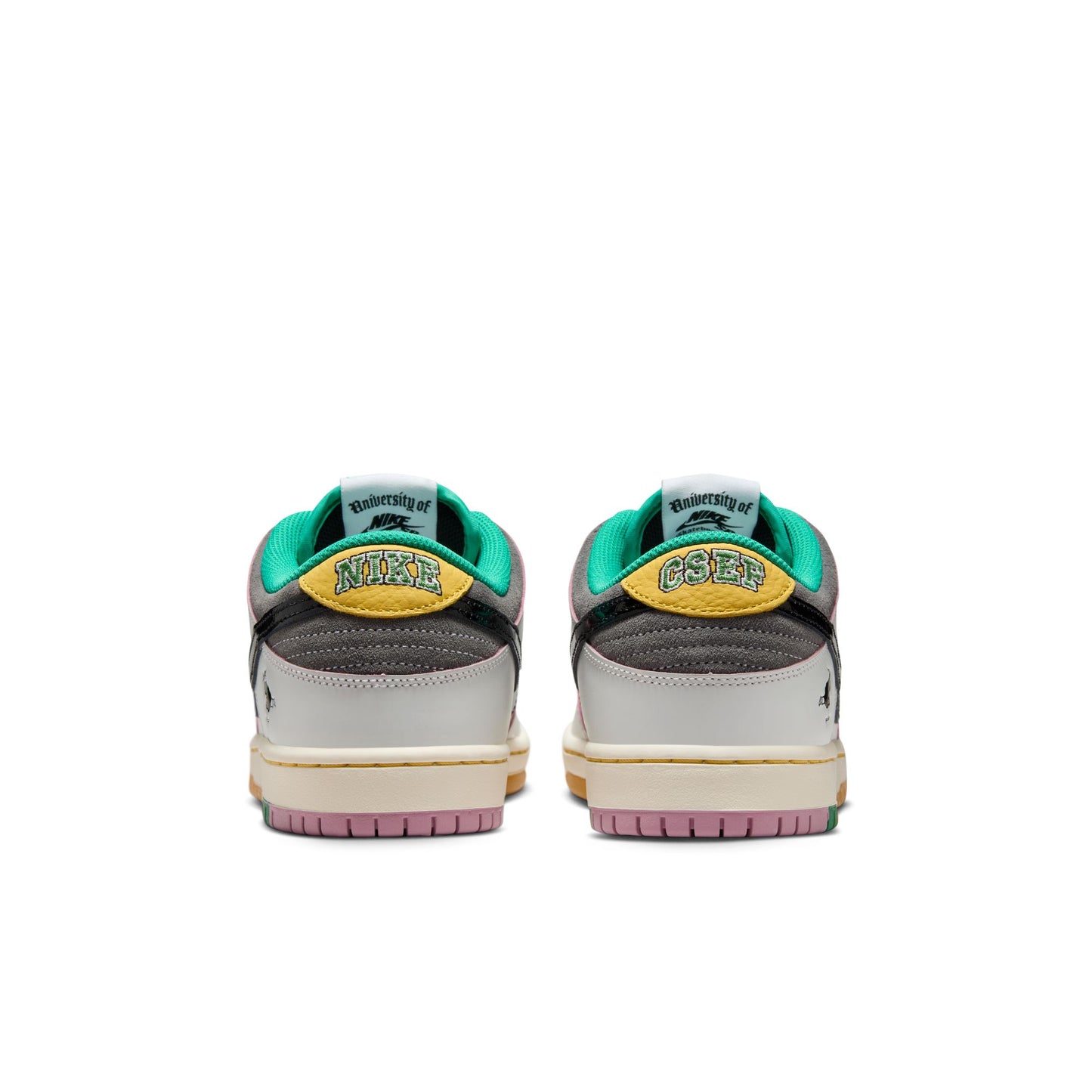 Nike SB Dunk Low Pro SUMMIT WHITE BLACK WHITE IRON GREY