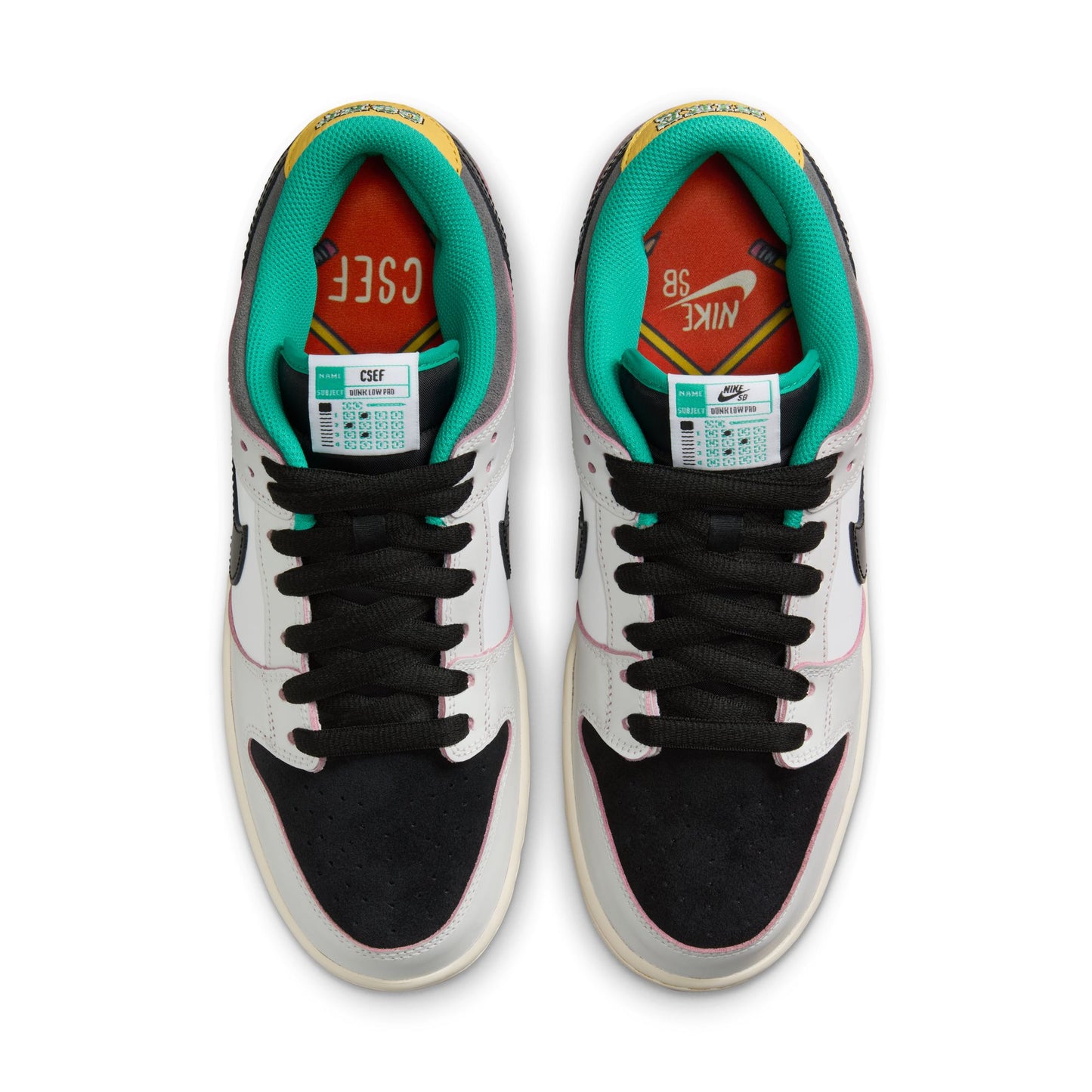 Nike SB Dunk Low Pro SUMMIT WHITE BLACK WHITE IRON GREY