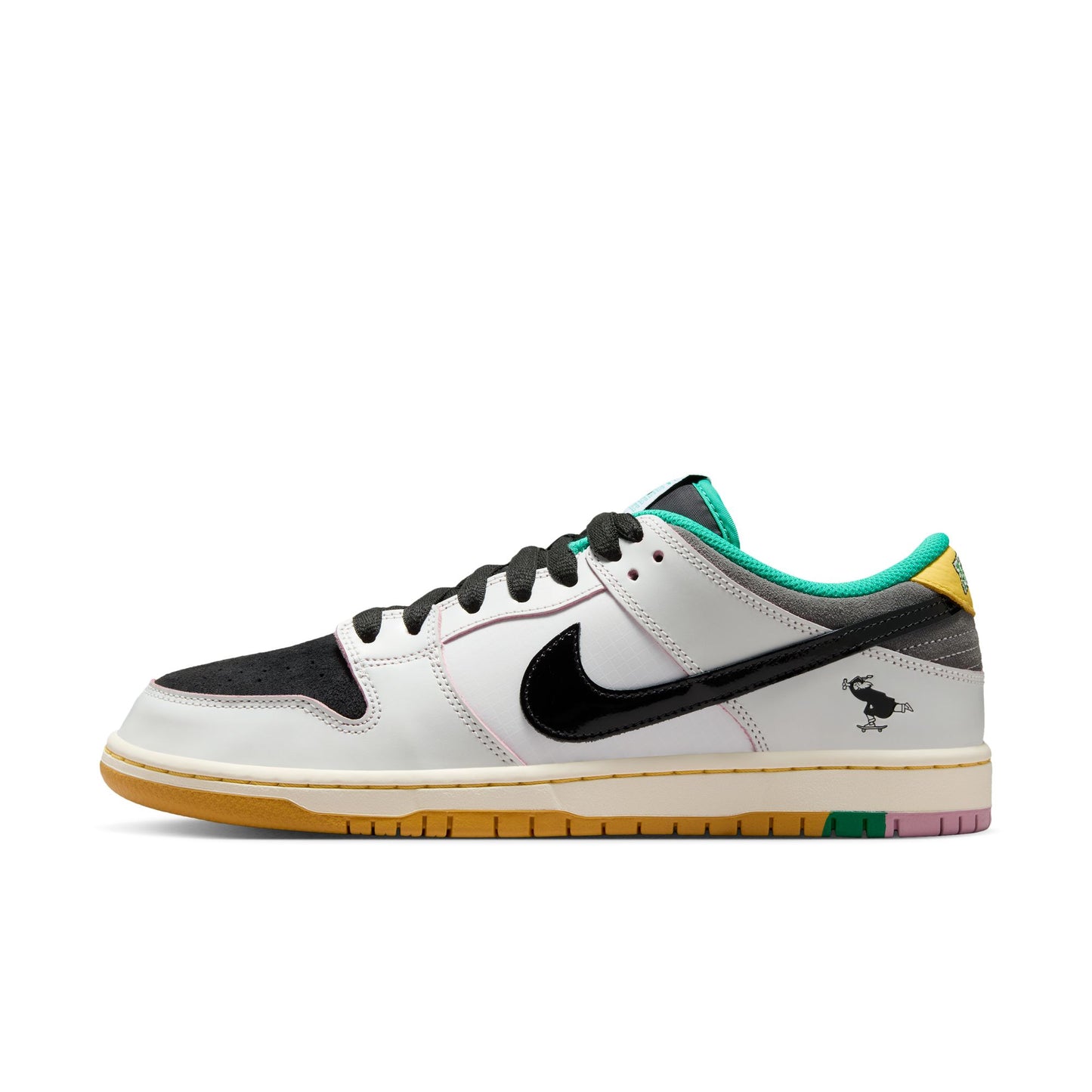 Nike SB Dunk Low Pro SUMMIT WHITE BLACK WHITE IRON GREY