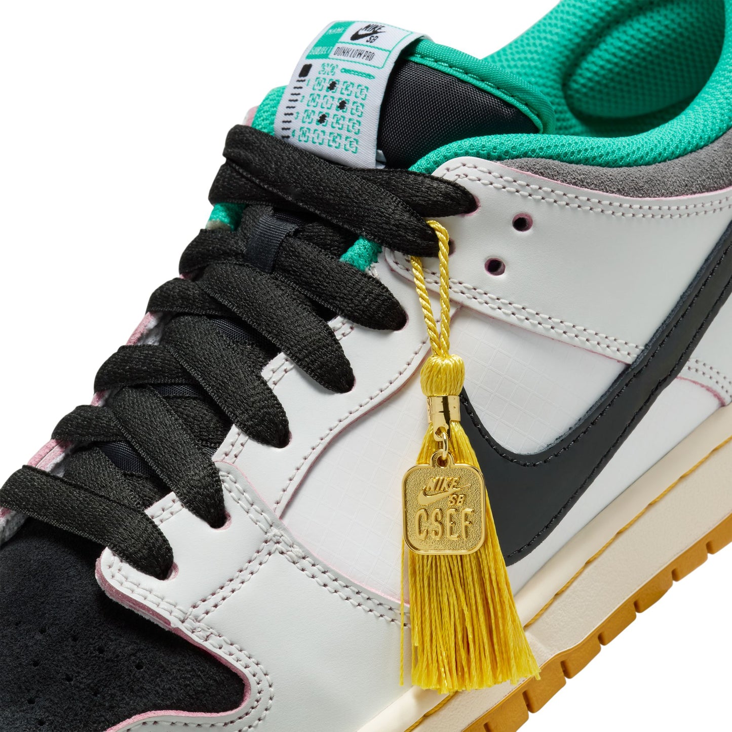 Nike SB Dunk Low Pro SUMMIT WHITE BLACK WHITE IRON GREY