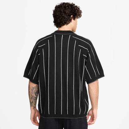 Nike SB  Short-Sleeved Polo Skate Sweater BLACK SAIL BLACK