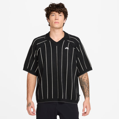 Nike SB  Short-Sleeved Polo Skate Sweater BLACK SAIL BLACK