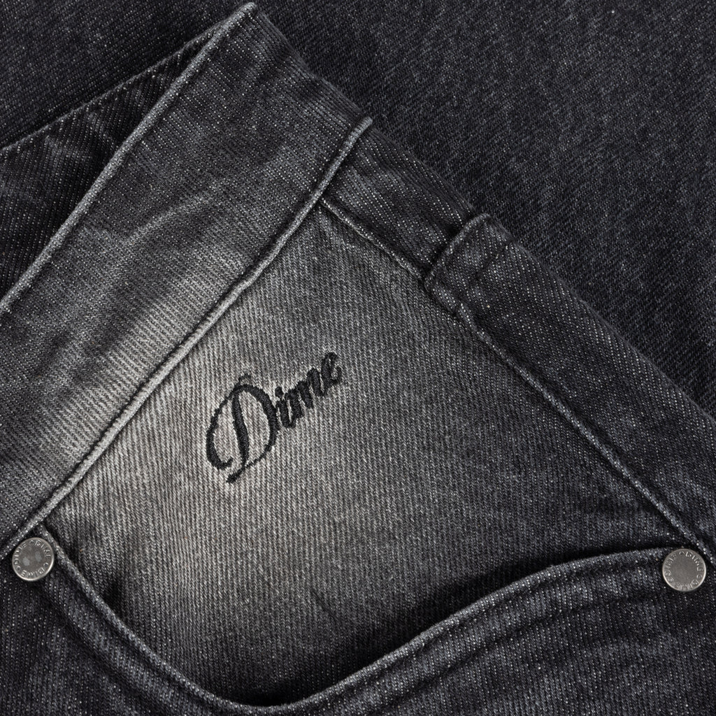 Relaxed Denim Pants Sandblasted black