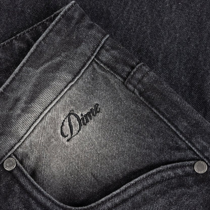 Relaxed Denim Pants Sandblasted black