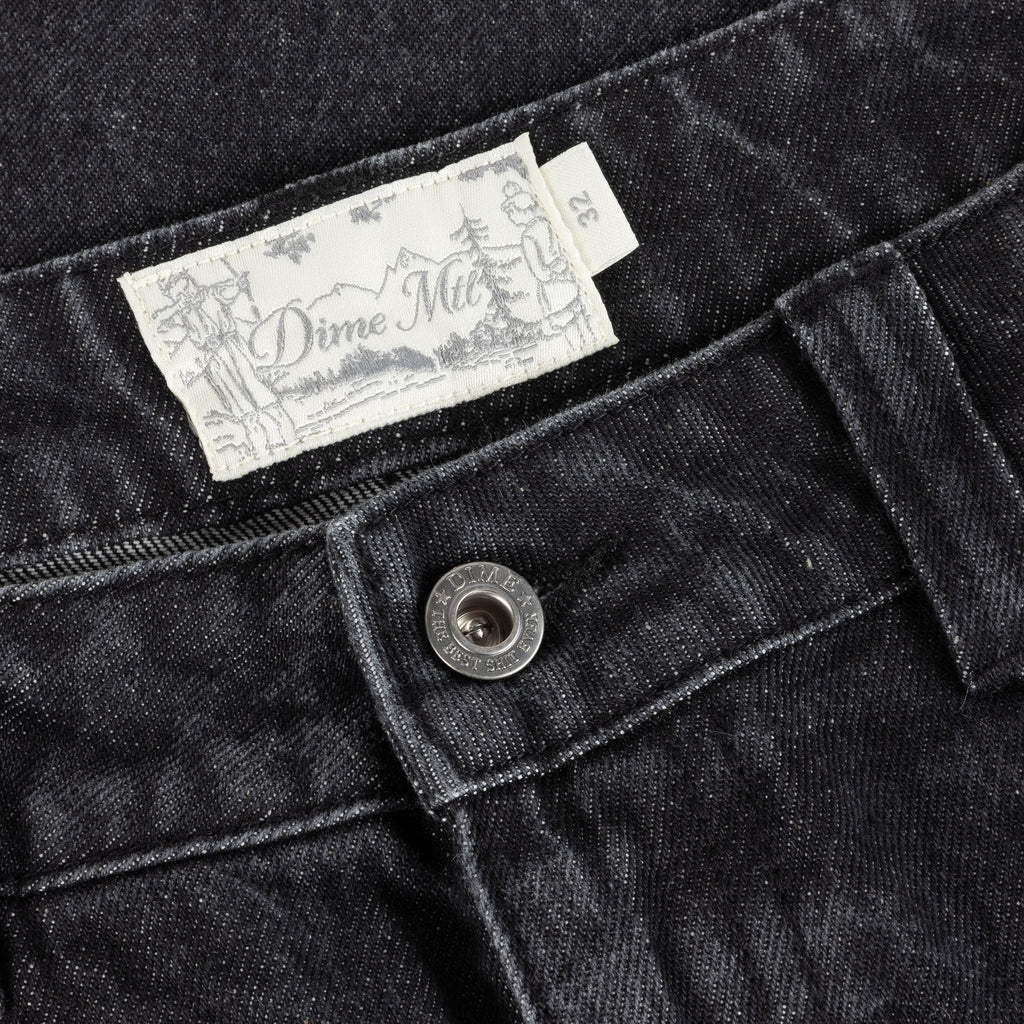 Relaxed Denim Pants Sandblasted black