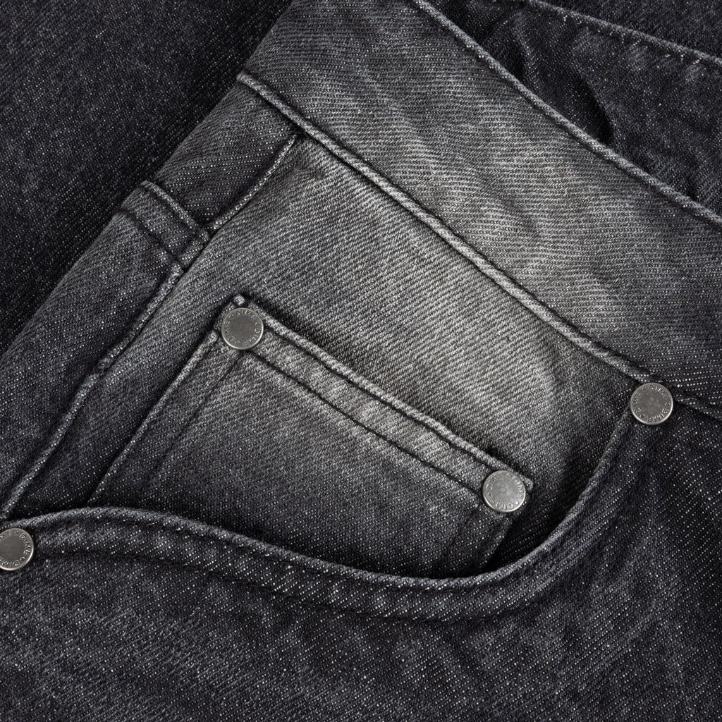 Relaxed Denim Pants Sandblasted black
