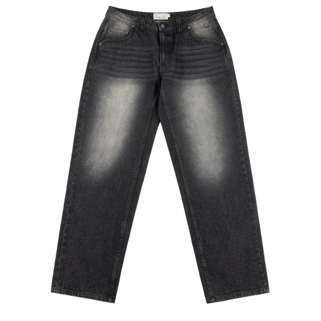 Relaxed Denim Pants Sandblasted black