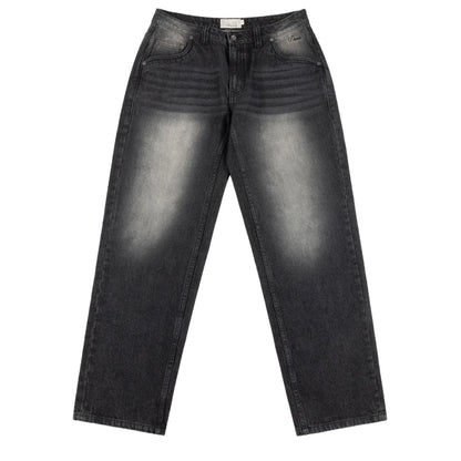 Relaxed Denim Pants Sandblasted black