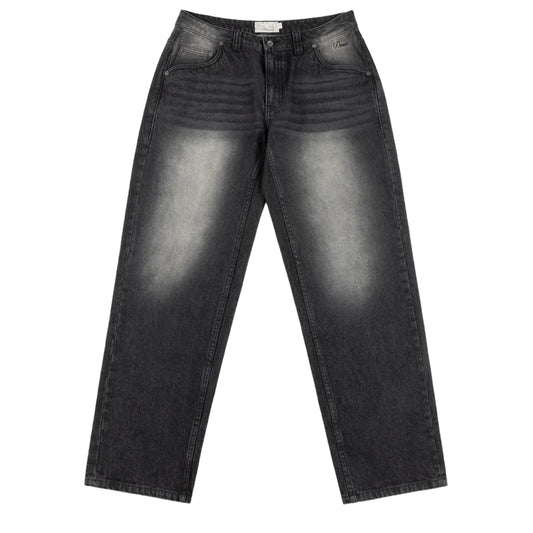 Relaxed Denim Pants Sandblasted black