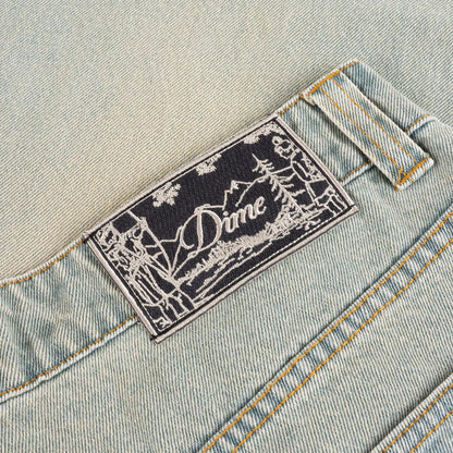 Baggy Denim Pants  Sandblasted Sky Blue