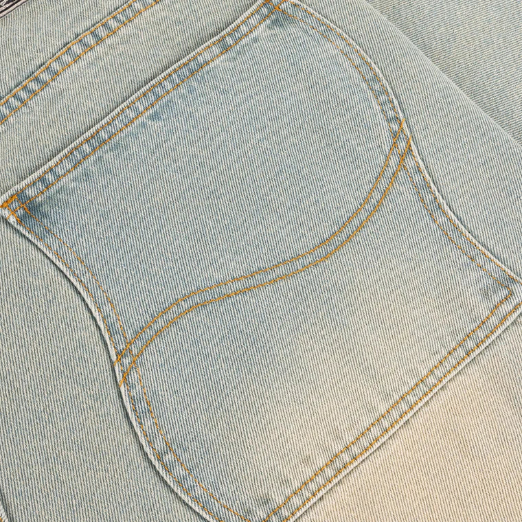 Baggy Denim Pants  Sandblasted Sky Blue