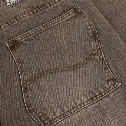 Relaxed Denim Pants  Sandblasted Brown